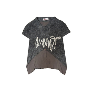 TROPICEYE 25秋冬原创设计复古中世纪风蕾丝装饰羊毛马夹背心