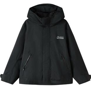 巴拉巴拉童装儿童冲锋衣男童外套女童衣上衣冬装户外时尚