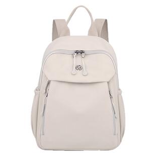 尼龙女士双肩包新款简约百搭牛津布防泼水轻便大容量旅行妈妈背包