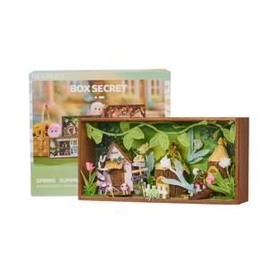 知我diy小屋春夏秋冬盒子剧场手工拼装微缩场景迷你小房子模型女