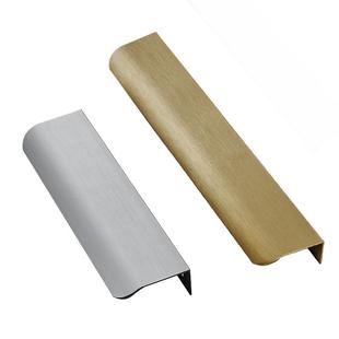 隐形拉手现代简约高档衣柜抽屉柜门橱柜加长门把手侧装极简隐藏款