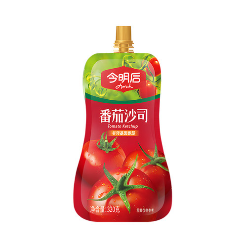 今明后 沙拉酱番茄酱320g蔬菜三明治手抓饼酱专用酱挤压番茄沙司
