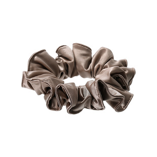 黑色大肠发圈女高级感仿真丝扎头发头绳2026新款高端不勒发无扎痕