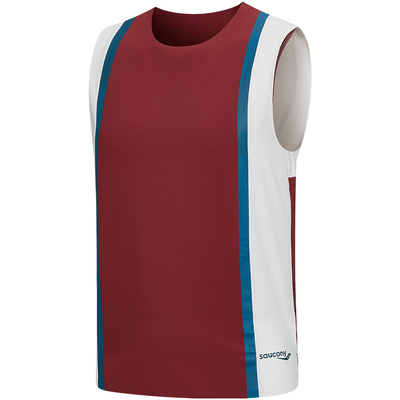 索康尼跑步训练轻盈透气撞色背心