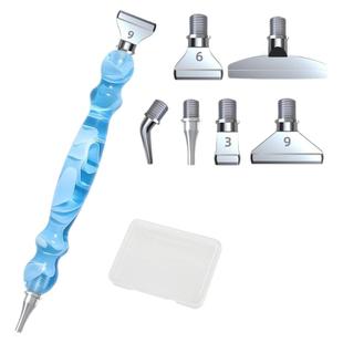 蒂彩钻石画新款螺纹点钻笔 DIY 方钻圆钻带胶泥多头贴钻工具套装