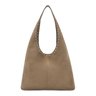 高级感铆钉托特包女款2026新款简约通勤hobo包大容量单肩腋下包女