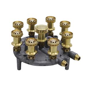九腔猛火灶分火器火芯火盖盘7孔煤气燃气灶具炉头芯更换配件
