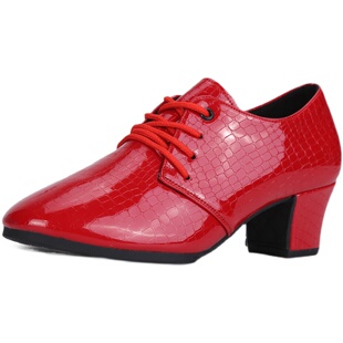 网红拉丁舞鞋女2025年新款真皮吉特巴舞鞋形体鞋女专业透气跳舞鞋