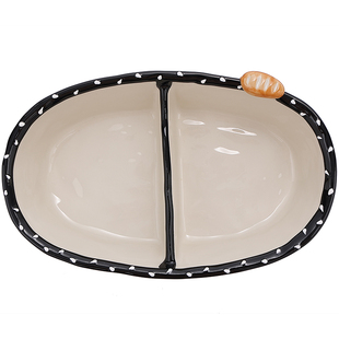 浮雕面包法式沙拉盘减脂餐盘分格大人漂亮盘子特别好看的高级饭碗