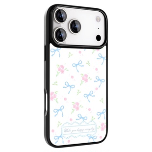 「春日物语」LANWK适用iPhone16/15/14/13/12Pro/Max/plus防摔磁吸新手机壳女苹果17Air玻璃好看高级手机外壳