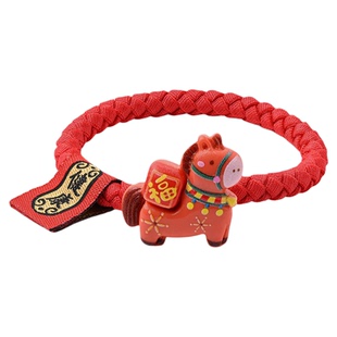 2026马年新年红色发圈本命年发绳两用手绳少女儿童头绳扎头发皮筋