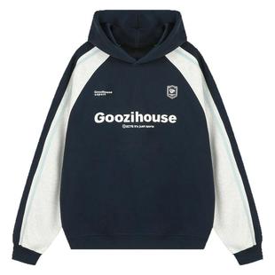 明星同款GOOZIMADE重磅插肩袖卫衣男春季美式男生男款连帽外套