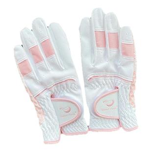 儿童高尔夫手套球童双手青少年防滑耐磨防晒男童女童超纤布左右手