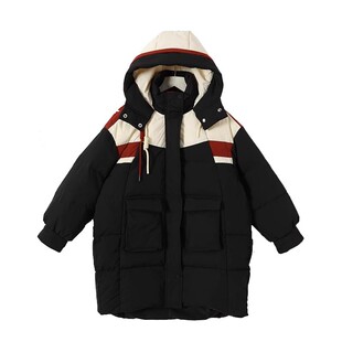 女童长款羽绒服2026冬季新款中大童洋气加厚保暖90白鸭绒冬装外套