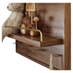 电表箱盒遮挡网红装饰画横竖款配电闸箱挂画轻奢开门式实木置物架