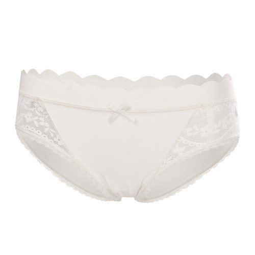 【3条装】内裤女生2025新款性感白色蕾丝三角裤低腰薄款纯棉裆