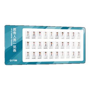 门诊机构公示栏展示牌牙科口腔医务人员一览表医疗诊所科室形象照片上墙工作岗位值班医生护士医护信息亚克力
