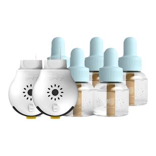 熟睡宝电热蚊香液室内驱蚊液无味家用卧室防蚊液5瓶送2加热器套装