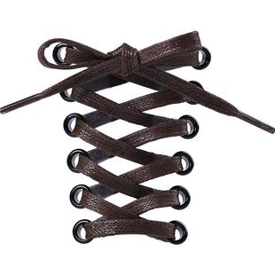 打蜡鞋带扁倒钩闪电白蓝米黄黑白色男女款AJ1low休闲板鞋dunk鞋绳