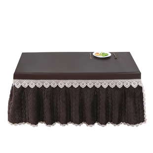 冬季加厚双面绒烤火桌布烤火罩电炉罩长方形取暖桌罩套电暖桌罩套