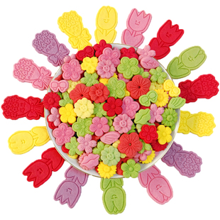 混合装蛋糕装饰饼干烘焙甜品插件冰淇淋碱水生日粉色樱花零食摆件