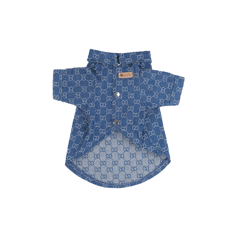 猫狗衣服时尚牛仔衣潮流舒适保暖
