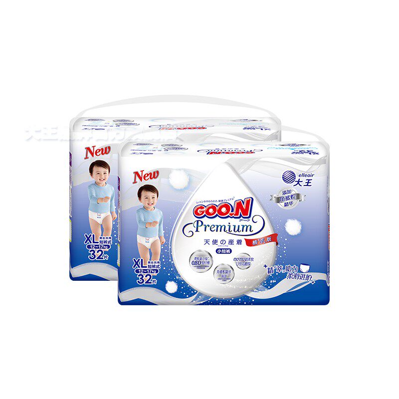 大王升级天使精萃短裤纸尿裤L码68片