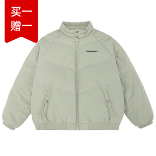 UrbanStandard日系立领刺绣90绒羽绒服男冬季复古保暖防水厚外套