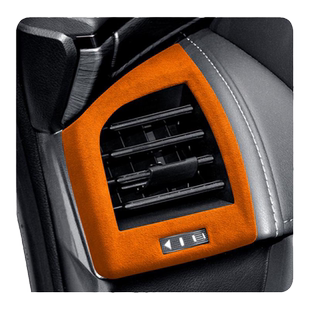 适用24款丰田埃尔法前出风口贴仪表左右面板装饰贴翻毛皮40系配件