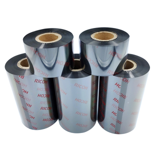 理光混合基碳带卷B120E110*300条码打印机标签纸悬浮式gk888t碳带