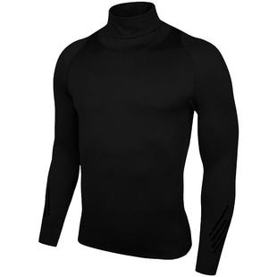 KELME卡尔美高领紧身衣男套头面罩长袖T恤足球加厚内搭打底健身衣