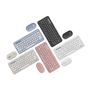 罗技时尚系列PEBBLE 2 COMBO键鼠套装蓝牙键鼠轻音办公便携