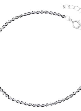 波光粼粼女S925银时尚简约手链