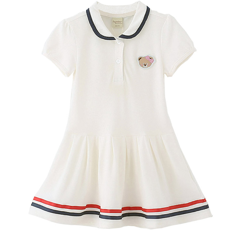 高尔夫服装童装女童连衣裙夏季新款短袖polo裙儿童网球棒球运动裙
