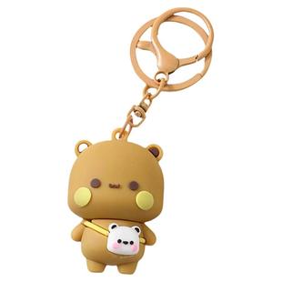 创意一二布布钥匙扣书包情侣搭子挂件一对可爱闺蜜小玩意包包饰品