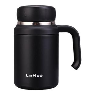 胖墩不锈钢保温杯大肚杯316矮胖大容量泡茶杯子茶水分离带水杯子