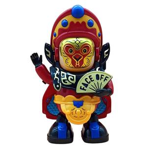 川剧脸谱变脸娃娃玩具电动跳舞机器人婴儿童小孩0一1岁2宝宝3男孩