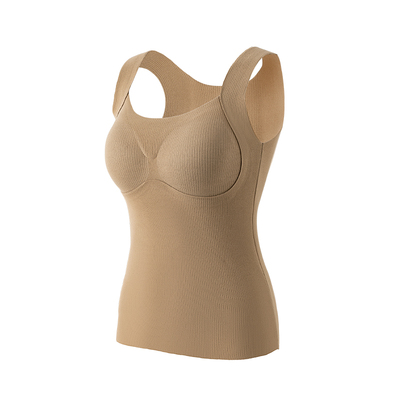 芬腾带胸垫羊毛发热保暖背心