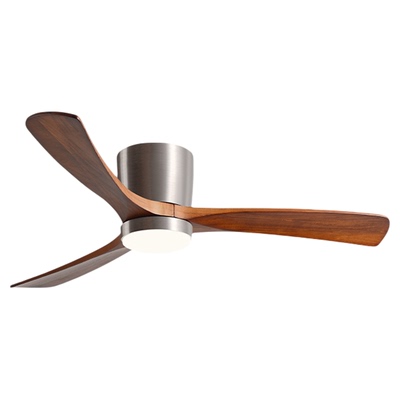 实木复古商用客厅餐厅吸顶风扇灯