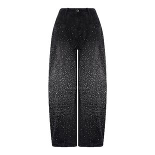 【苏新皓同款】TCH满天星烫钻阔腿牛仔裤冬季新款T75D20E1138