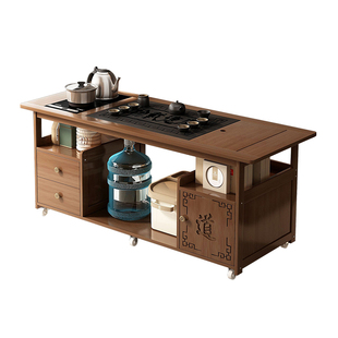 茶几客厅家用茶台烧水壶一体全自动茶桌可移动沙发边几小户型边柜