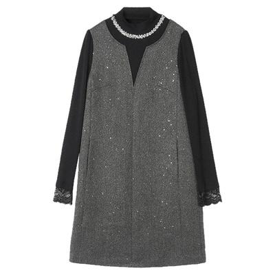 轻熟风宽松短裙连衣裙