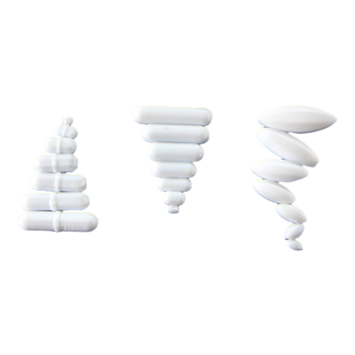 思齐 磁力搅拌子ABC各种规格 磁性搅拌转子 耐高温聚四氟乙烯白色Magnetic Stirrer High Temperature Ptfe