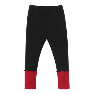 小O宝Okids童装 宝宝冬装套装女加绒2025新款女童红色千金套装裙