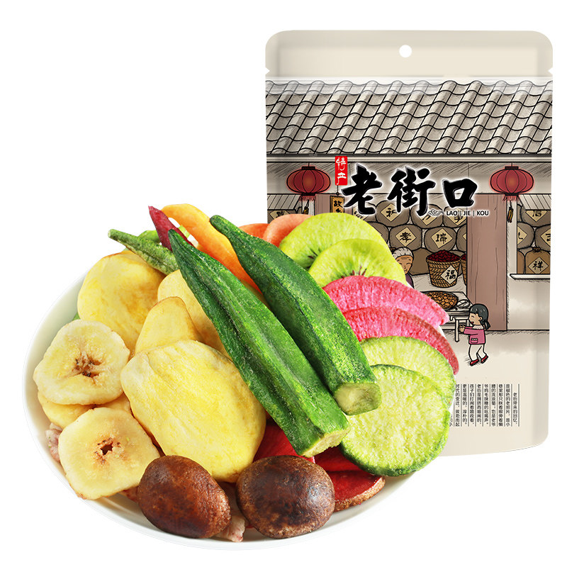 老街口综合果蔬脆100g水果干零食
