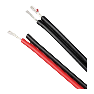 美标2468黑红双并线双芯电源线透明镀锡铜并线平行线排线导线包邮