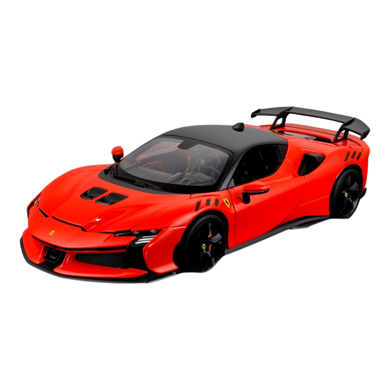 比美高1:18法拉利SF90XX 合金汽车模型摆件收藏礼品展示男孩玩具