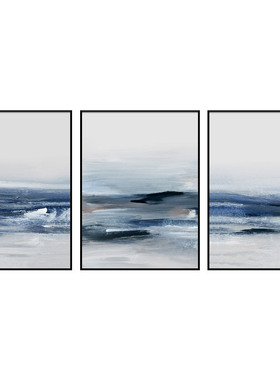 风景玄关三联沙发客厅装饰画