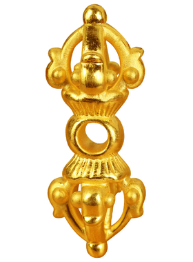 diy铃杵法器星月文玩手链黄金