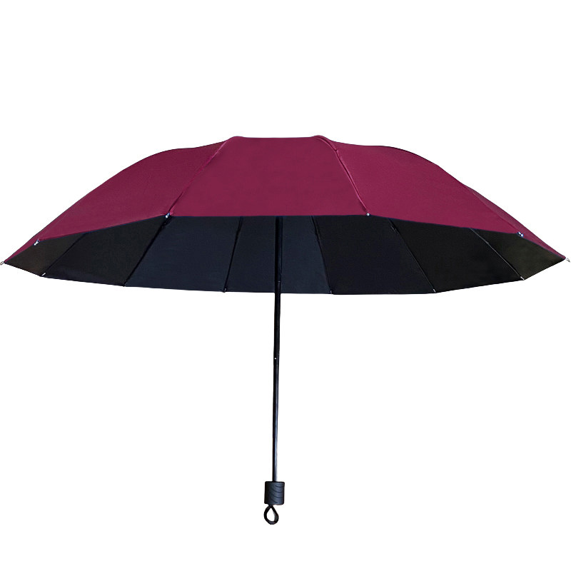 12骨手动折叠雨伞男女加固抗风晴雨两用防晒防紫外线遮阳伞太阳伞